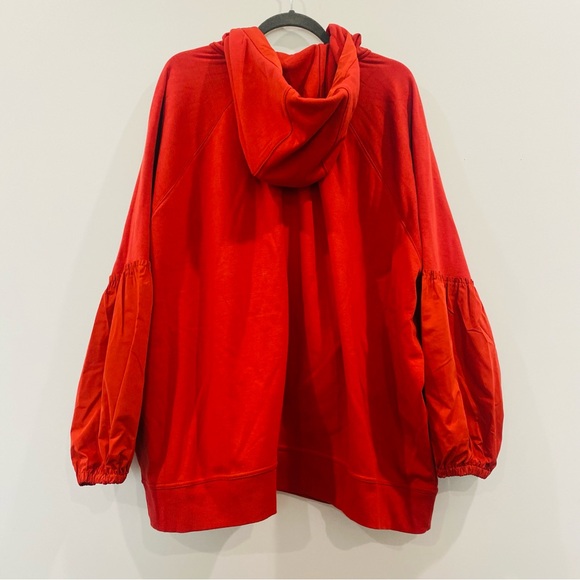 ATHLETA On My Way Triumph Zip-Up Hoodie Organic Cotton Orange Rust Size 3X - Picture 12 of 15